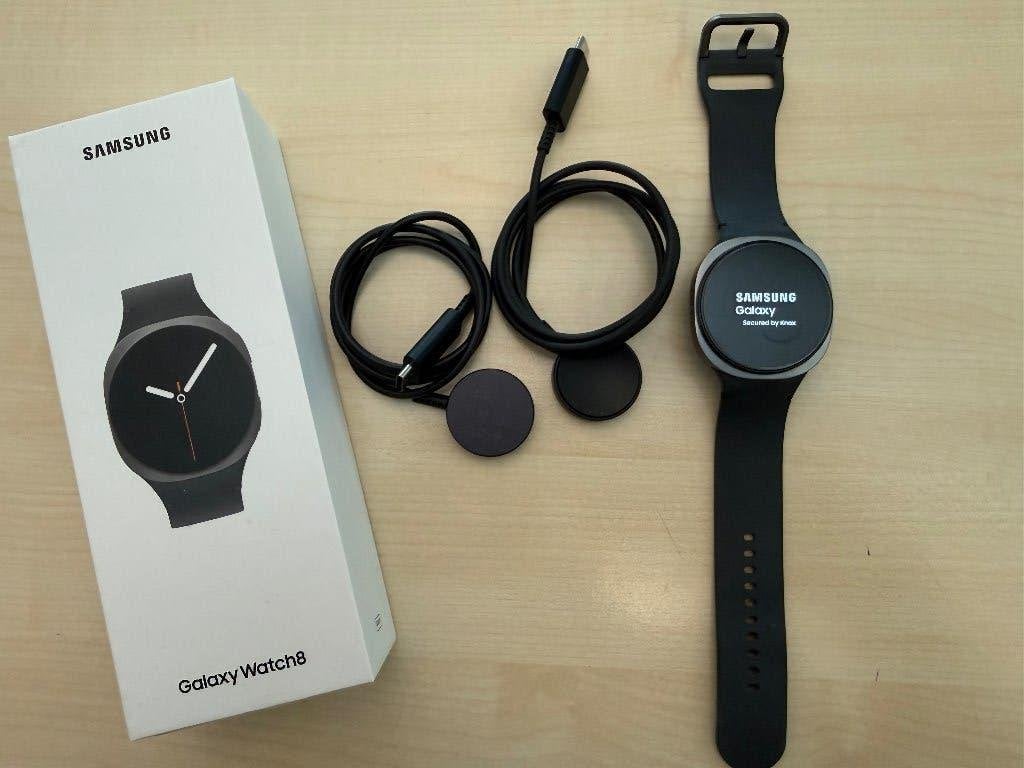 Samsung Galaxy Watch 8 (44mm), Sieraden, Tassen en Uiterlijk, Smartwatches, Ophalen, Zwart, Zo goed als nieuw, GPS