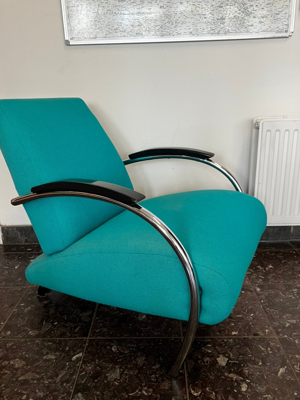 Vintage design Fauteuil. Gelderland., 75 tot 100 cm, Ophalen of Verzenden, Zo goed als nieuw, Stof