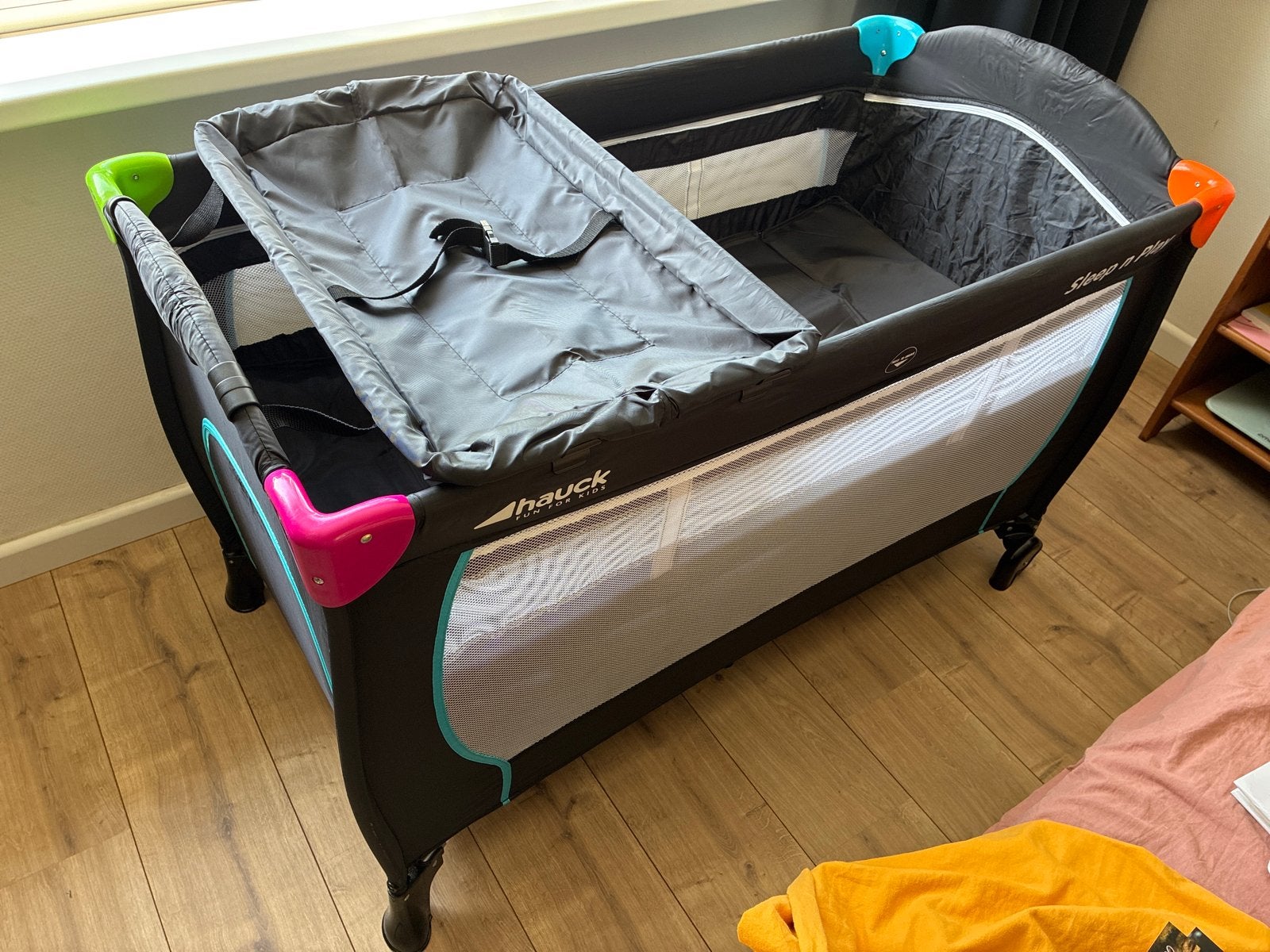 Hauck Sleep N Play Origineel Reisbed met Accessoires, Ophalen, Zo goed als nieuw, Reisbedje