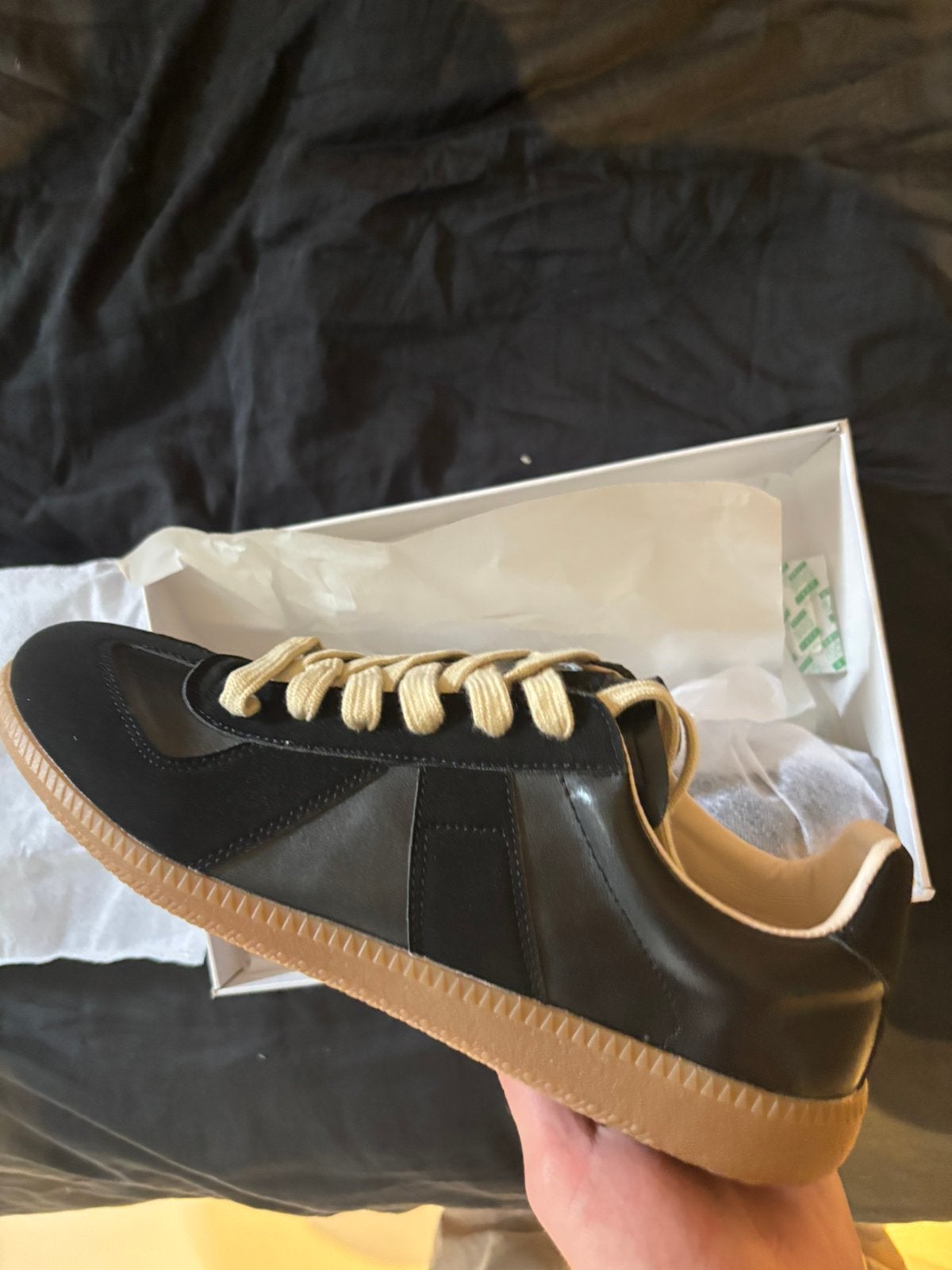 Maison margiele schoenen, Verzenden, Zo goed als nieuw, Zwart, Sneakers of Gympen