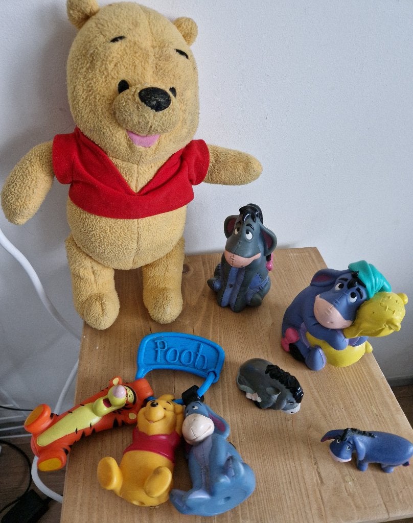 6 stuks Disney / Pooh - Eeyore - Tigger .a, Ophalen of Verzenden, Winnie de Poeh of vrienden, Gebruikt, Overige typen