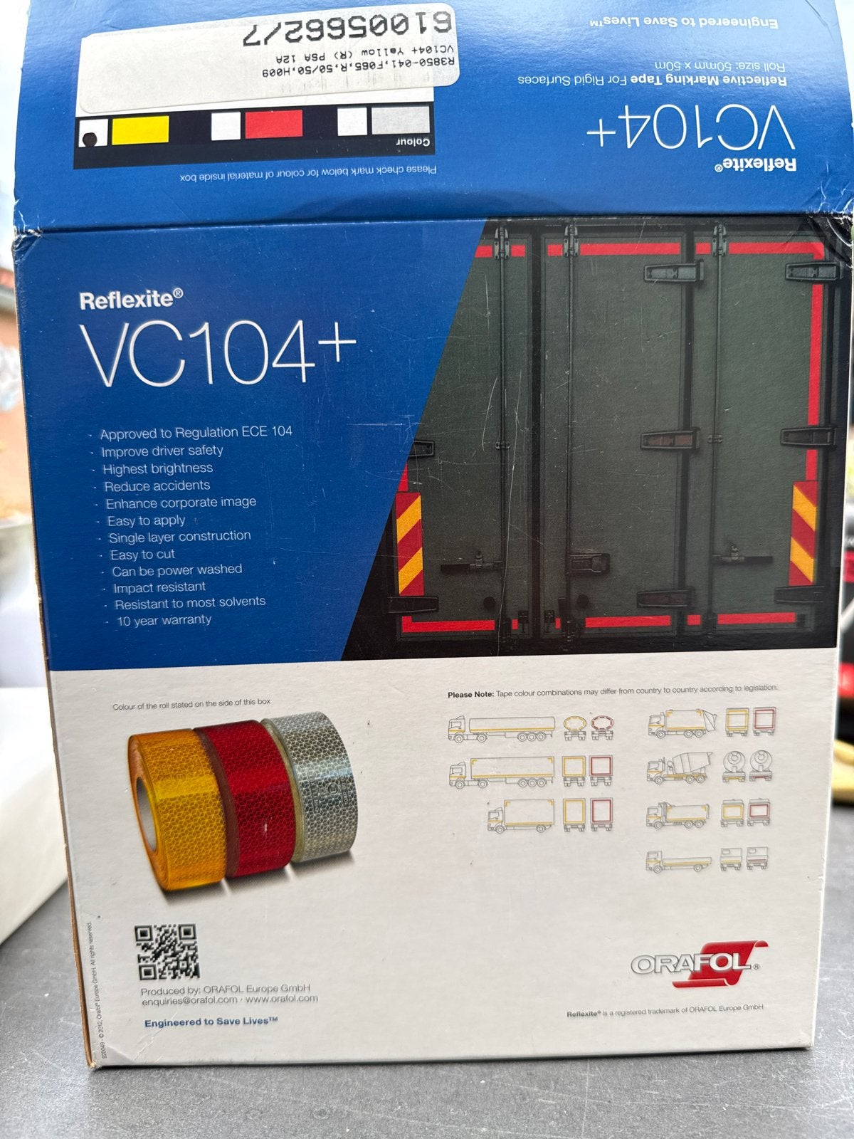 Reflex tape VC104+ Gele Reflecterende Markeringstape, Ophalen of Verzenden, Nieuw