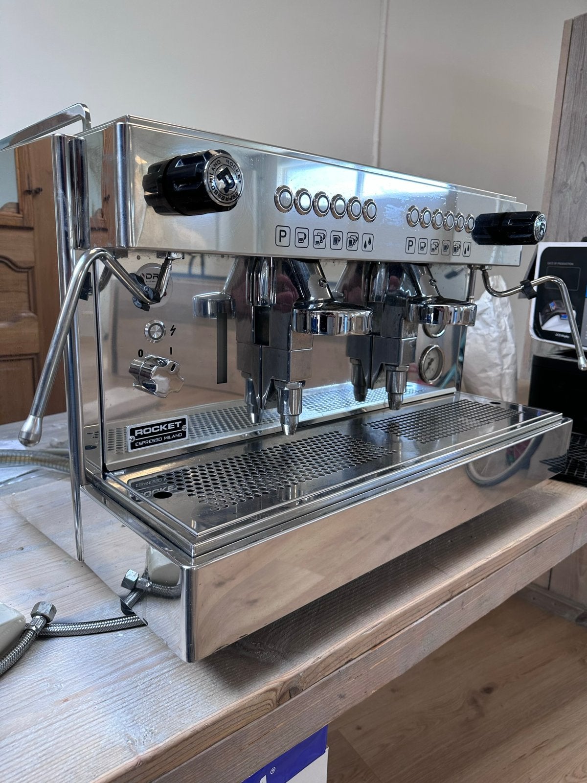 Rocket Espresso Milano RE A2 – professionele espressomachine, Ophalen, Gebruikt, Koffie en Espresso