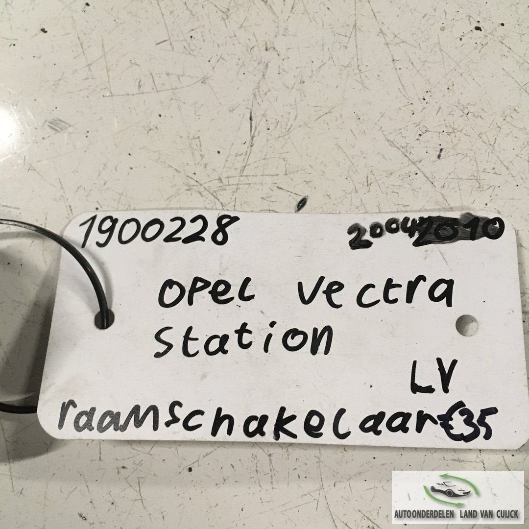Opel Vectra C 2004 Station Raambedieningscombischakelaar Lin, Gebruikt, -, -, Ophalen of Verzenden