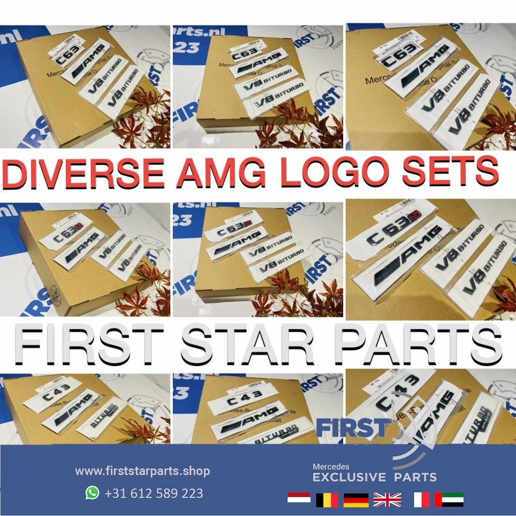 W164 W166 ML LOGO SET CHROOM EMBLEMEN SET Mercedes ML KLASSE, Gebruikt, -, Ophalen of Verzenden, -