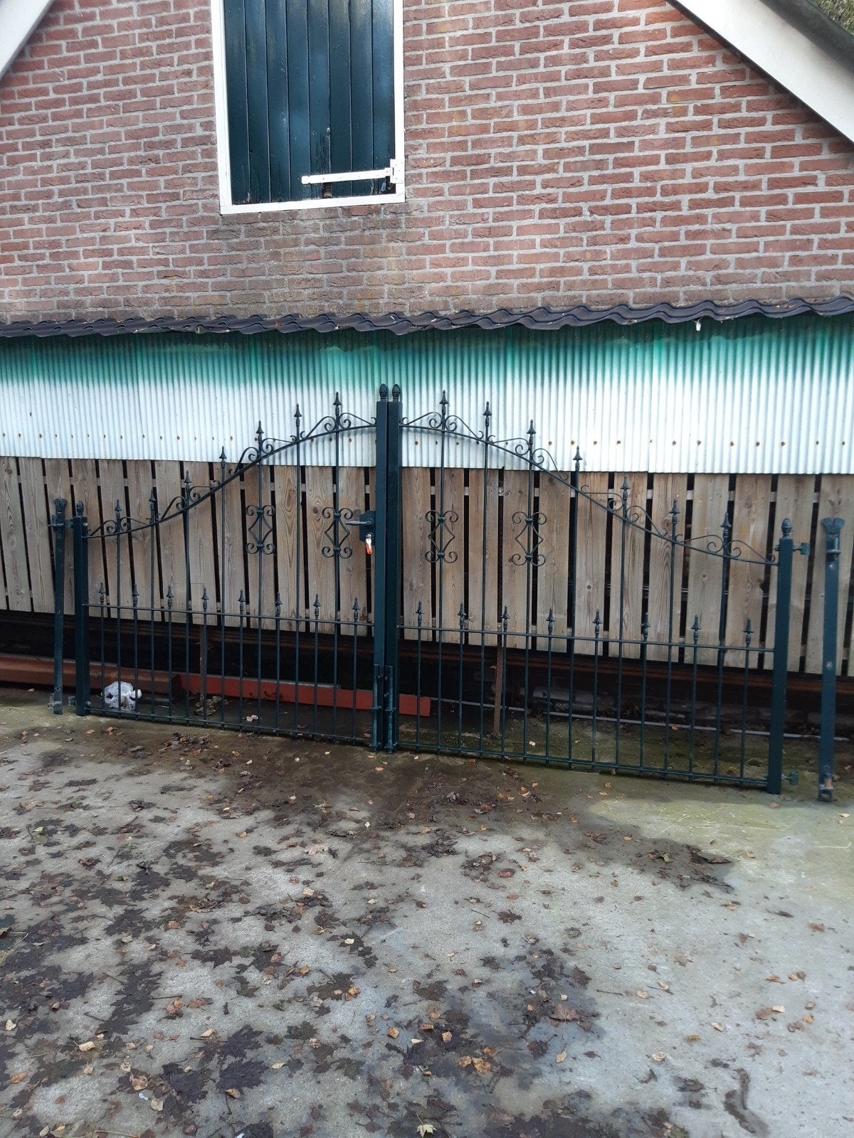 sierhekwerk  gebruikt poort, Ophalen, IJzer, Sierhekwerk