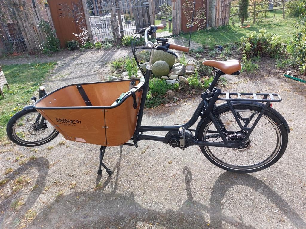 Babboe city mountain, Fietsen en Brommers, Fietsen | Bakfietsen, Huif, Zo goed als nieuw, 2 kinderen, Ophalen