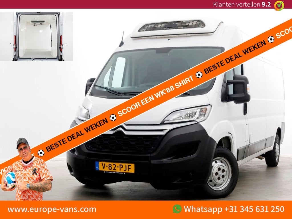 Citroën Jumper 33 2.2 BlueHDi 120 L3H2 Koelwagen 12V Dag +, Voorwielaandrijving, Gebruikt, Euro 6, 4 cilinders