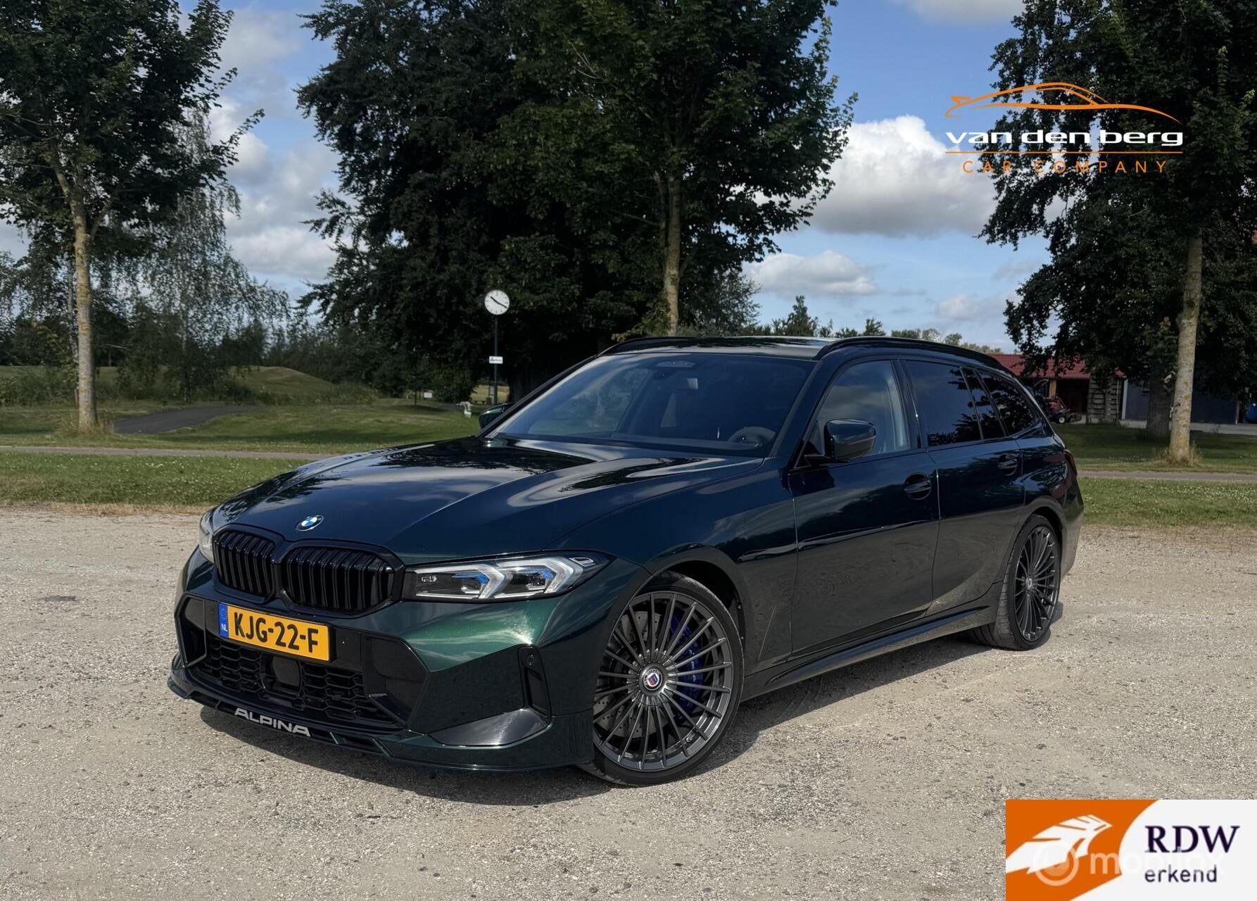 Alpina D3S Touring Alpingrün bomvol opties!, Auto's, Alpina, Stoelverwarming, Leder, Bedrijf, Diesel