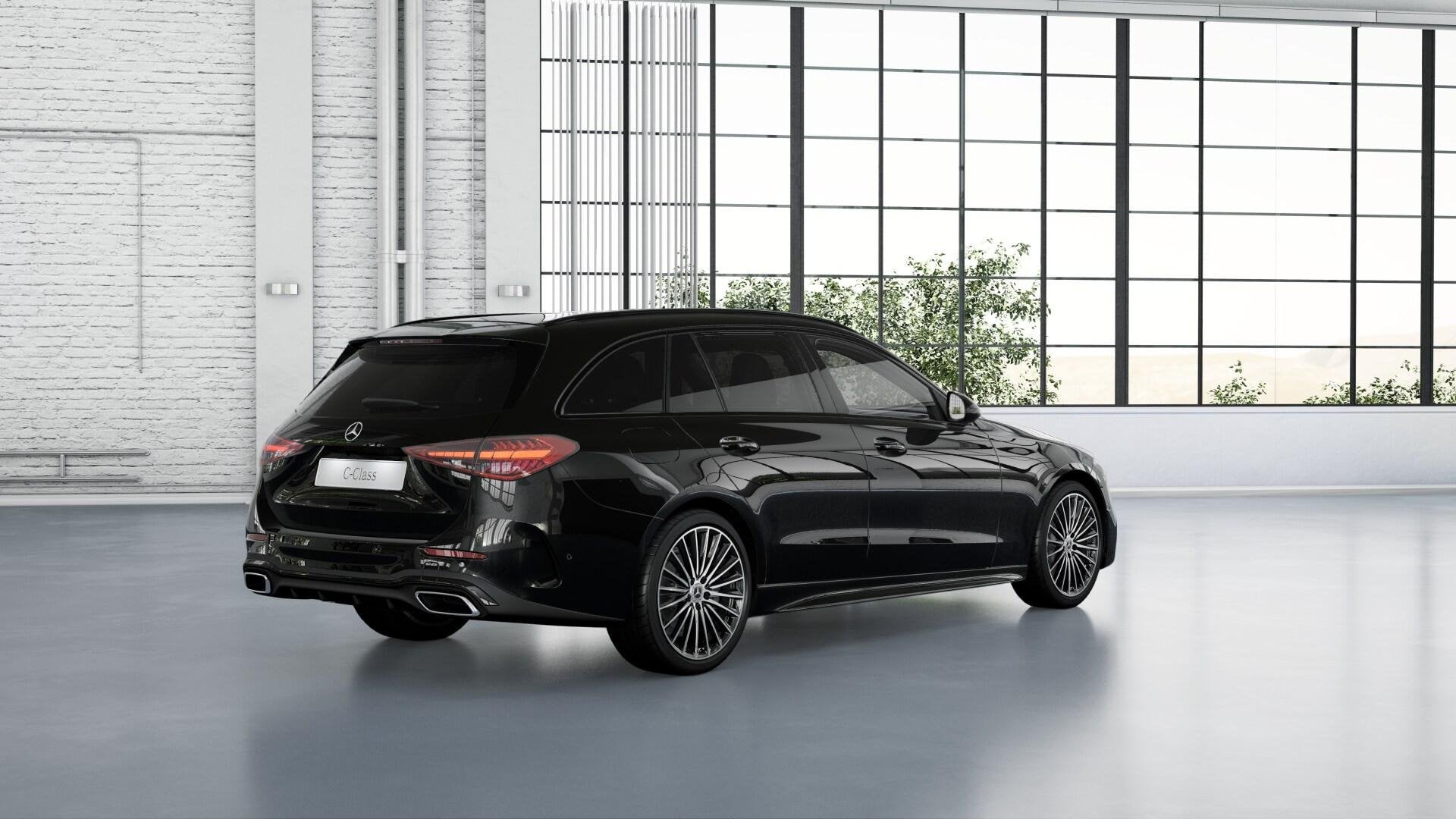 Mercedes-Benz C-klasse Estate 180 Star Edition AMG Line LIMI, Auto's, 4 cilinders, 1655 kg, Zwart, Origineel Nederlands