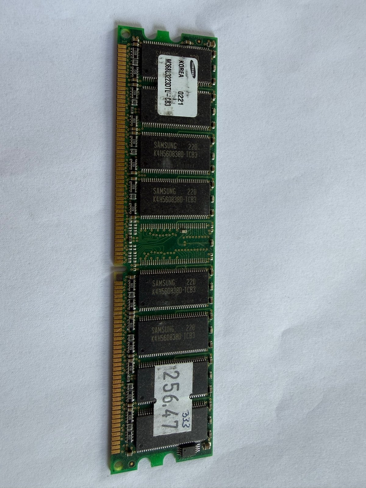Samsung DDR RAM Geheugenmodule 256MB 333MHz, Gebruikt, Ophalen of Verzenden, DDR, Desktop