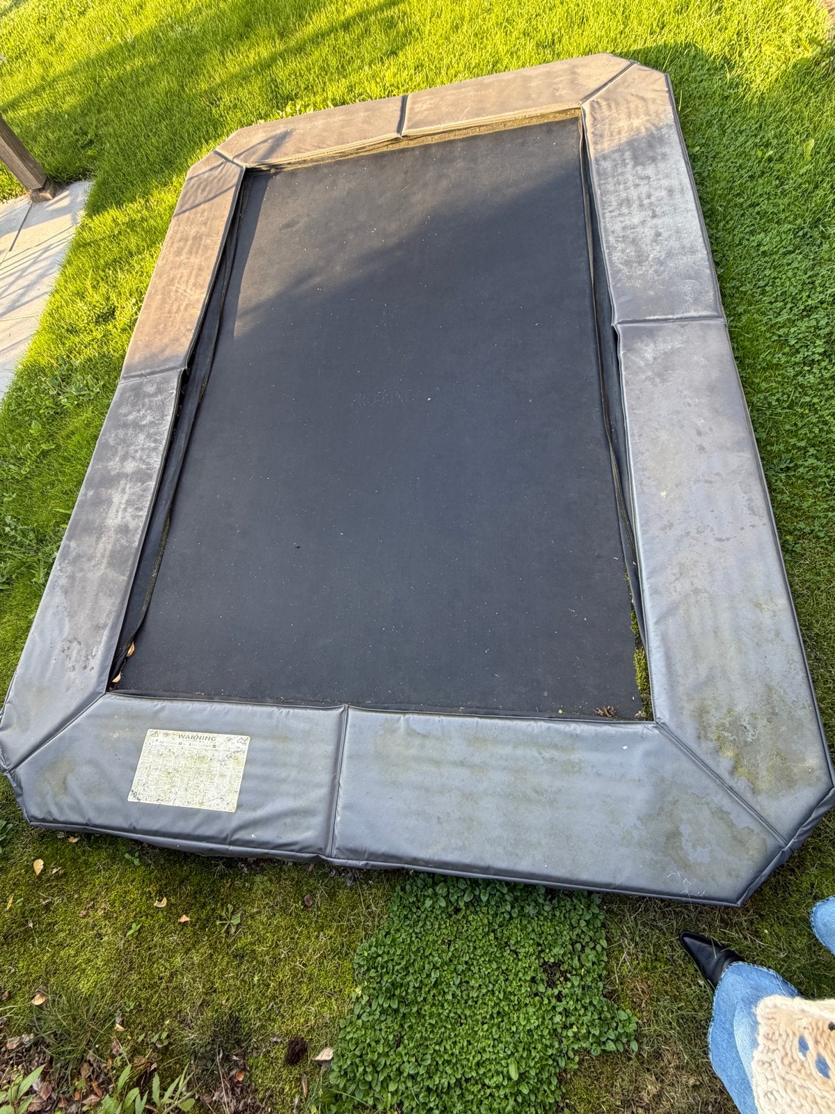 Avyna Pro-Line inground Trampoline 340x240, Ophalen, Gebruikt