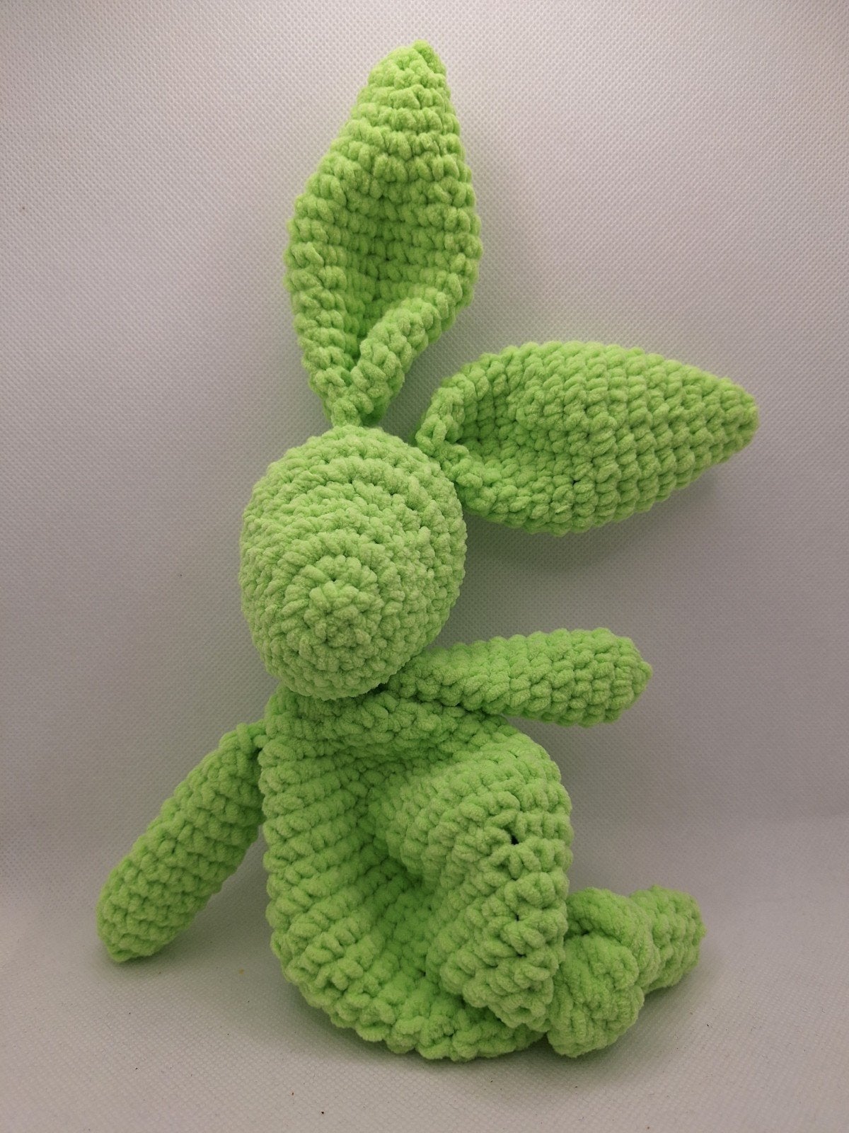 Chunky Chenille Newborn Konijn - Groen, Ophalen of Verzenden, Nieuw, Overige typen