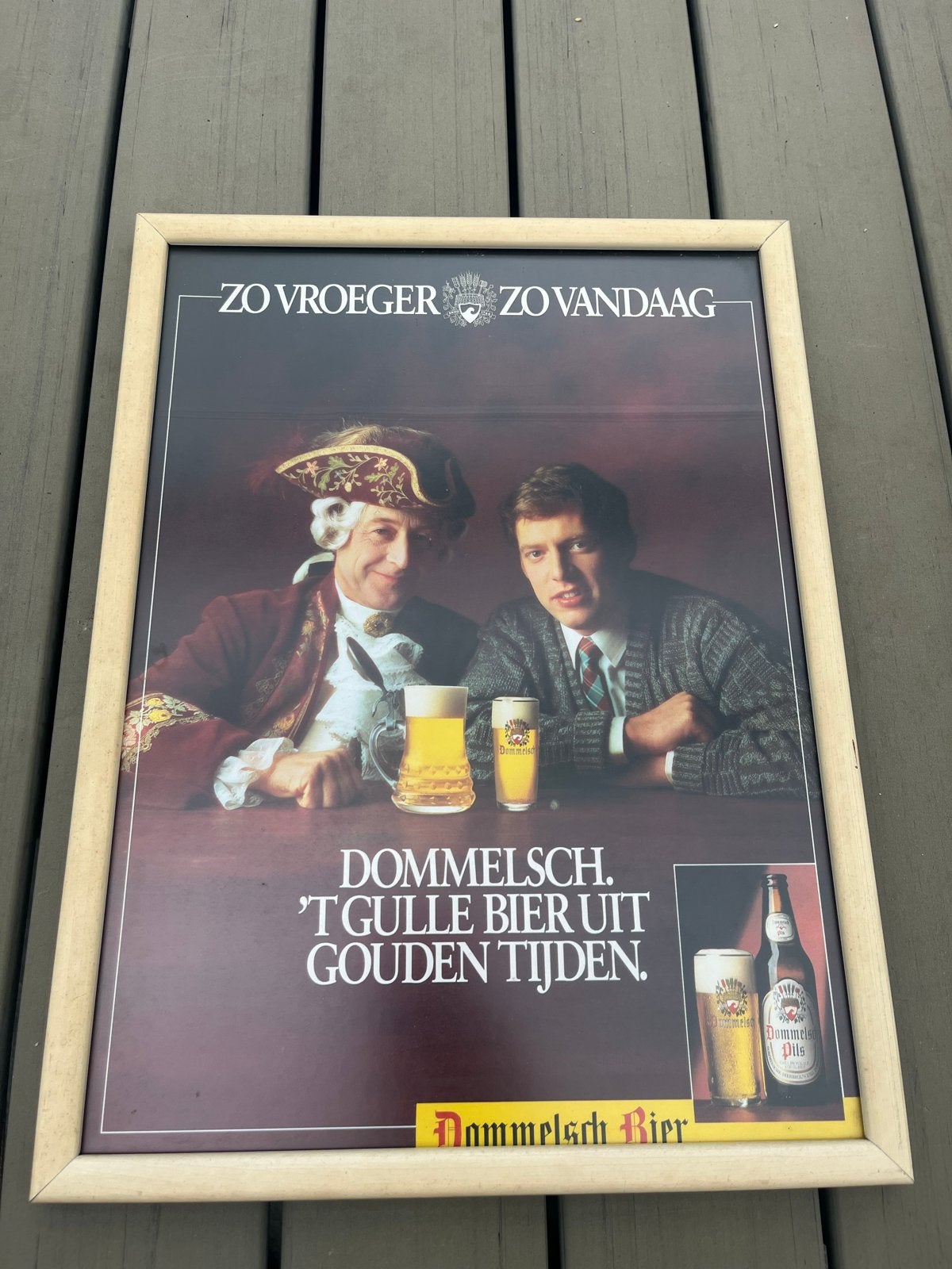 Vintage Dommelsch Bier Reclame Poster, Verzamelen, Ophalen