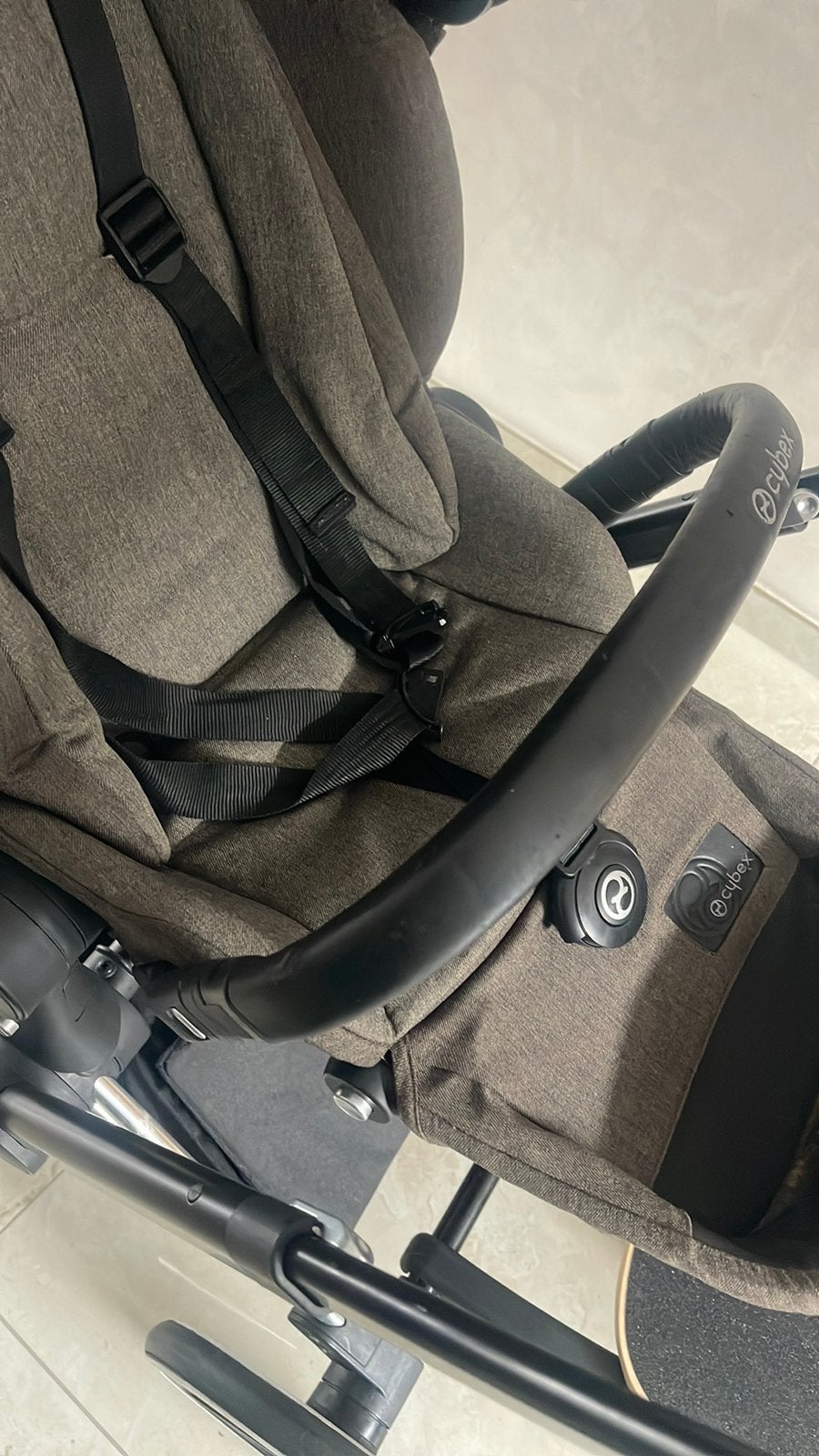 Kinderwagen, merk Cybex Priam, met opstapje en adapters, Ophalen, Zo goed als nieuw, Kinderwagen of Buggy