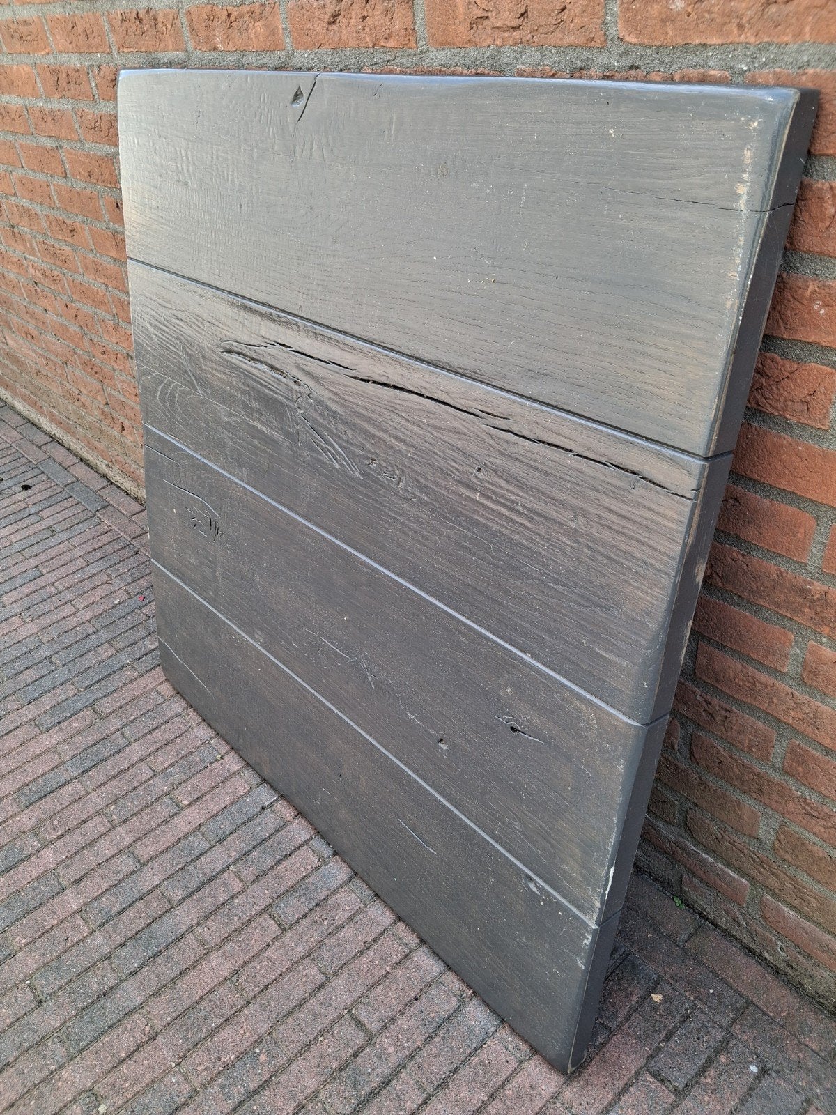 Massief eiken blad, Doe-het-zelf en Verbouw, Hout en Planken, 25 tot 50 mm, Eiken, Ophalen of Verzenden, Plank