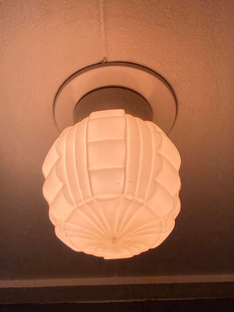 Prachtige antieke plafonniere, Huis en Inrichting, Lampen | Wandlampen, Ophalen of Verzenden, Gebruikt