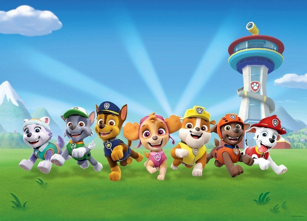 Paw Patrol vliesbehang - 375x270 cm - NW - gratis lijm/verz, Verzenden, Nieuw