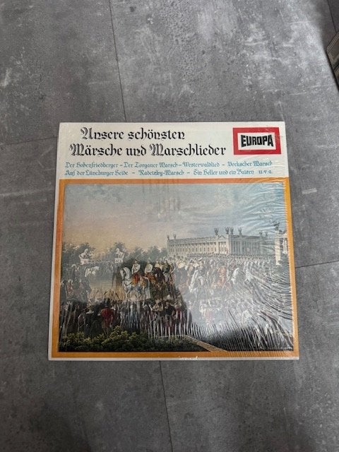 Unsere schönsten Märsche und Marschlieder LP, Beschermende buitenhoes, LP, Gebruikt, Overige genres