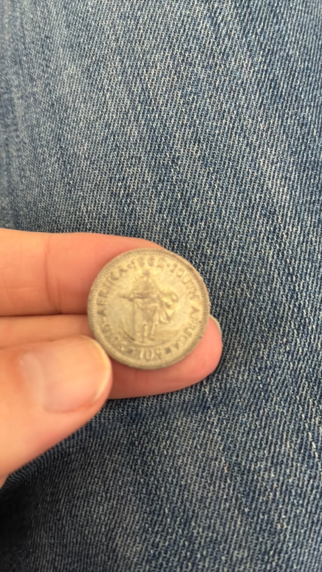 Zuid Afrika 10 cents 1962 zilver, Ophalen of Verzenden, Overige landen, Zilver