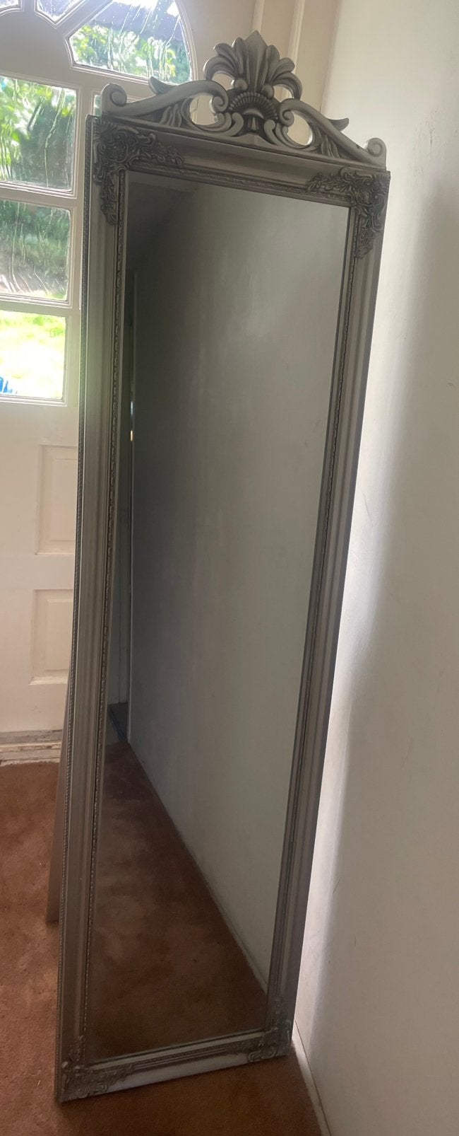 Barok staande spiegel, Huis en Inrichting, Woonaccessoires | Spiegels, Ophalen, Rechthoekig, Minder dan 50 cm, 150 tot 200 cm
