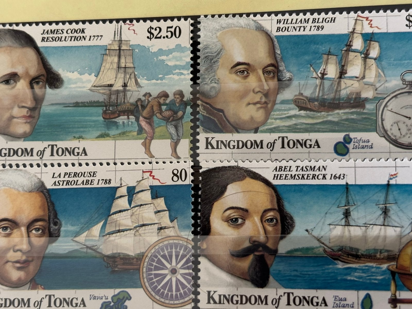 Schepen, Tonga 1999, Postzegels en Munten, Ophalen of Verzenden, Postfris, Overige thema's