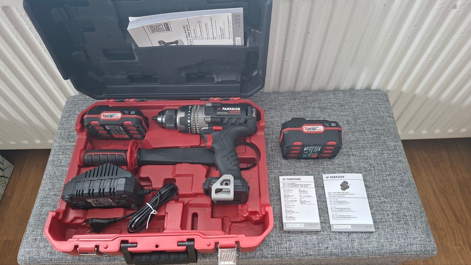 Parkside Performance Accu Boor-/Schroefmachine 20V, Ophalen, 600 watt of meer, Variabele snelheid, Zo goed als nieuw