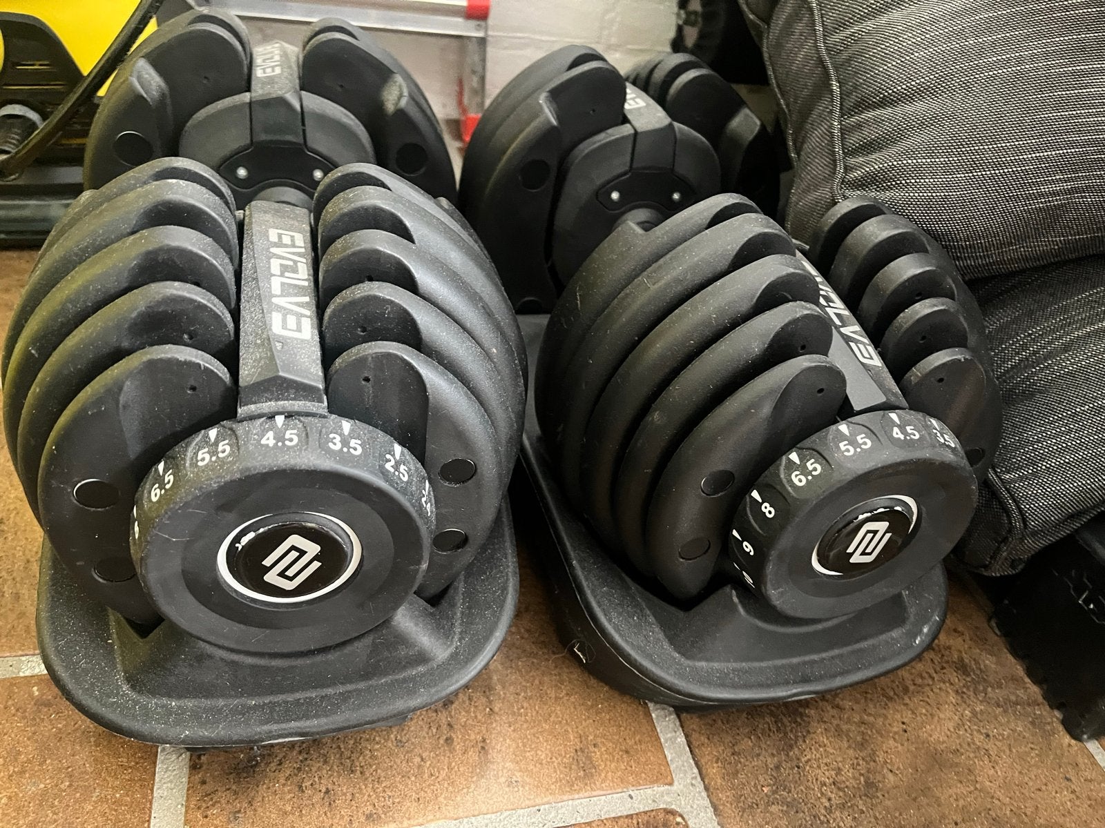 Evolve verstelbare dumbbells (2.5-24kg), Ophalen, Gebruikt, Armen, Dumbbell