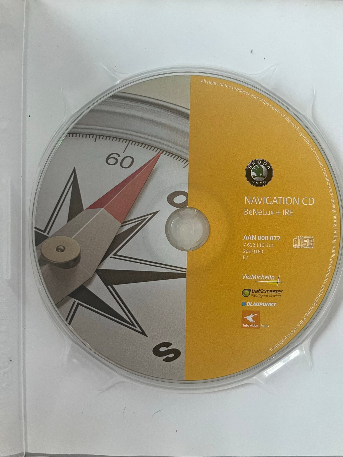 Navigatie CD Benelux + Belangrijke Wegen Europa, Ophalen, Gebruikt
