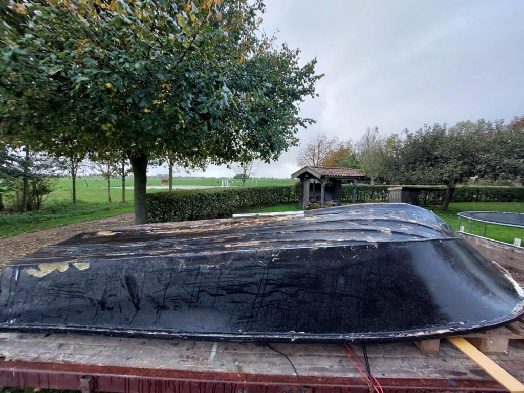 Boot met trailer opknapper, Ophalen of Verzenden, Gebruikt, Overige typen, Motorboot