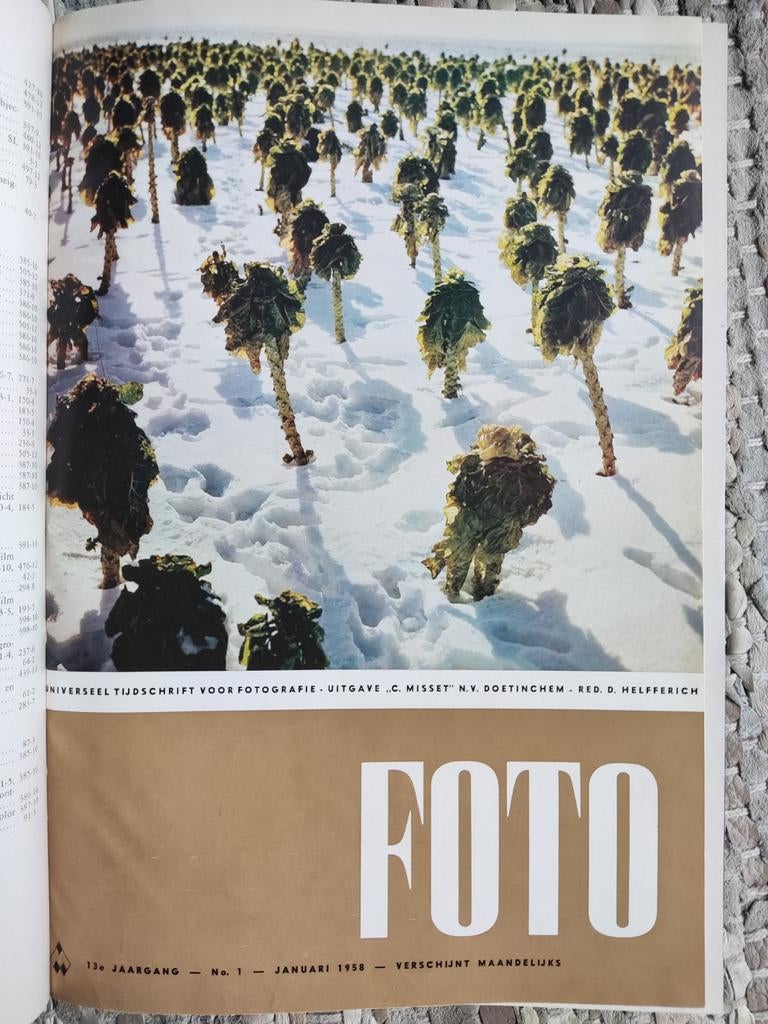 Jaargang Tijdschrift Foto 1958 (januari tm juni)  ingebonden, Ophalen of Verzenden, Gelezen, Overige onderwerpen