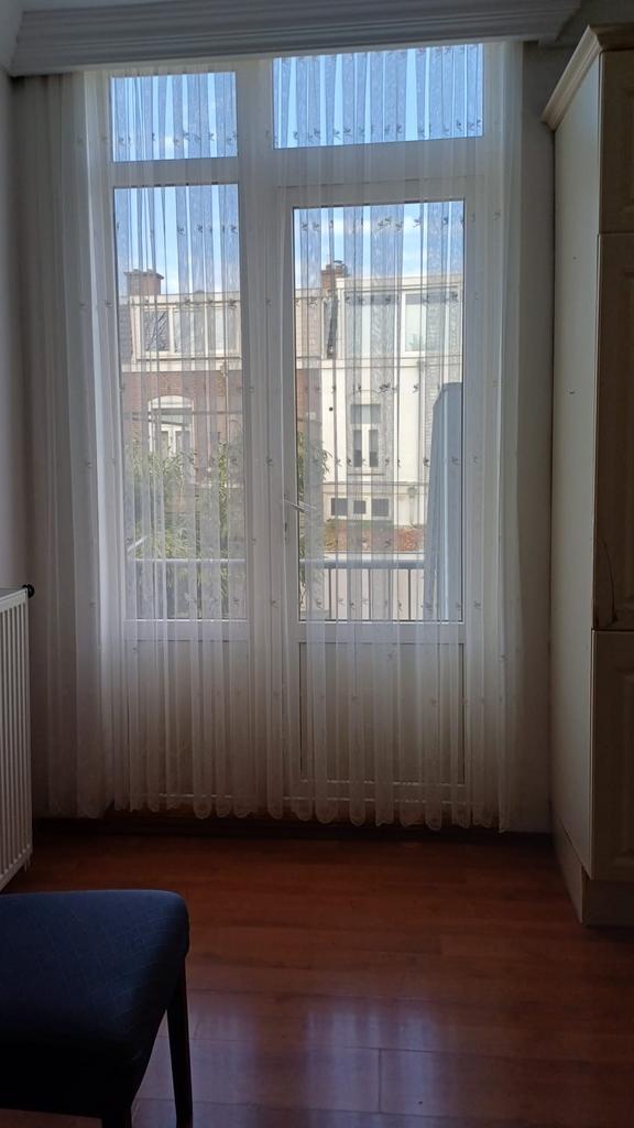 Witte vitrage, Huis en Inrichting, Stoffering | Gordijnen en Lamellen, ., 200 cm of meer, Wit, 150 tot 200 cm