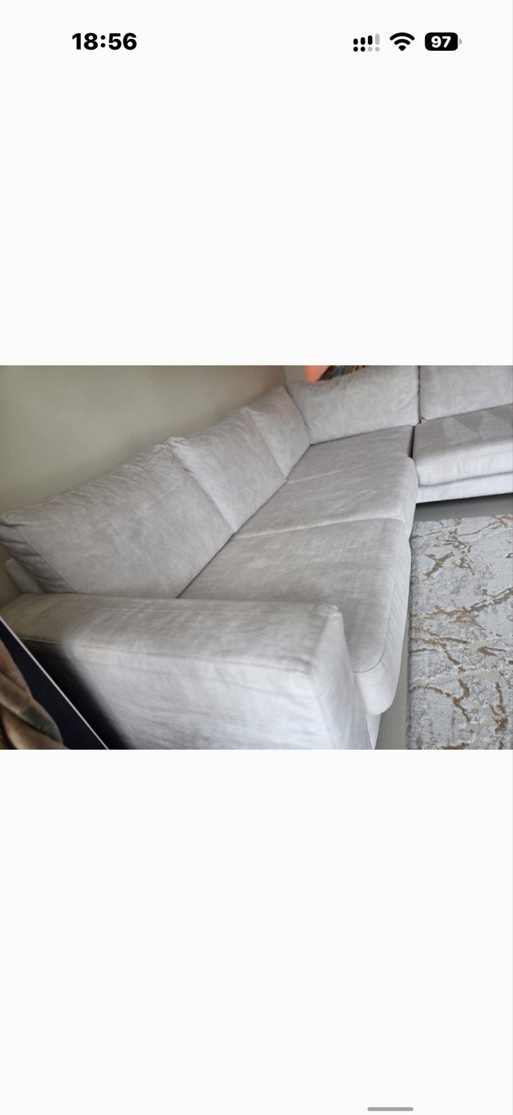 Foto 7 van Lichte hoekbank met chaise longue