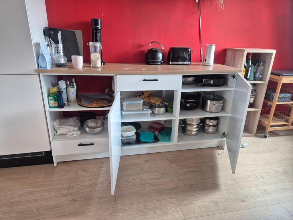 Ikea keuken "eiland" of uitbreiding voor uw keuken, Gebruikt, Wit, Overige typen, Ophalen of Verzenden