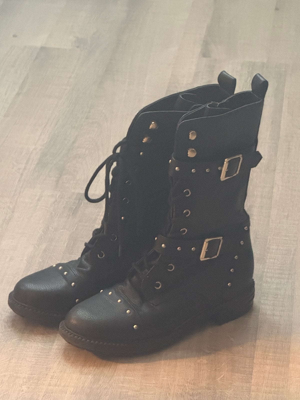 Zwarte dames laarzen - Maat 38, Kleding | Dames, Ophalen of Verzenden, Gedragen, Zwart, Lage of Enkellaarzen