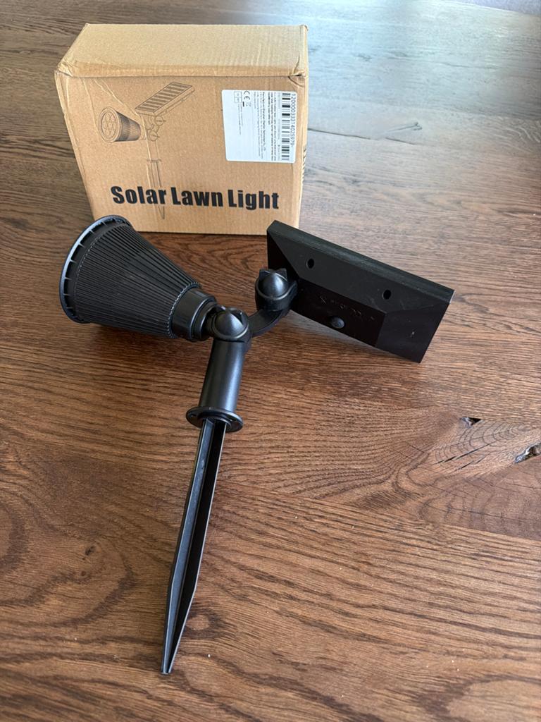 Solar Grondspot - LED Tuinverlichting op Zonne-energie, Tuin en Terras, Buitenverlichting, Zonne-energie, Kunststof, Minder dan 50 watt