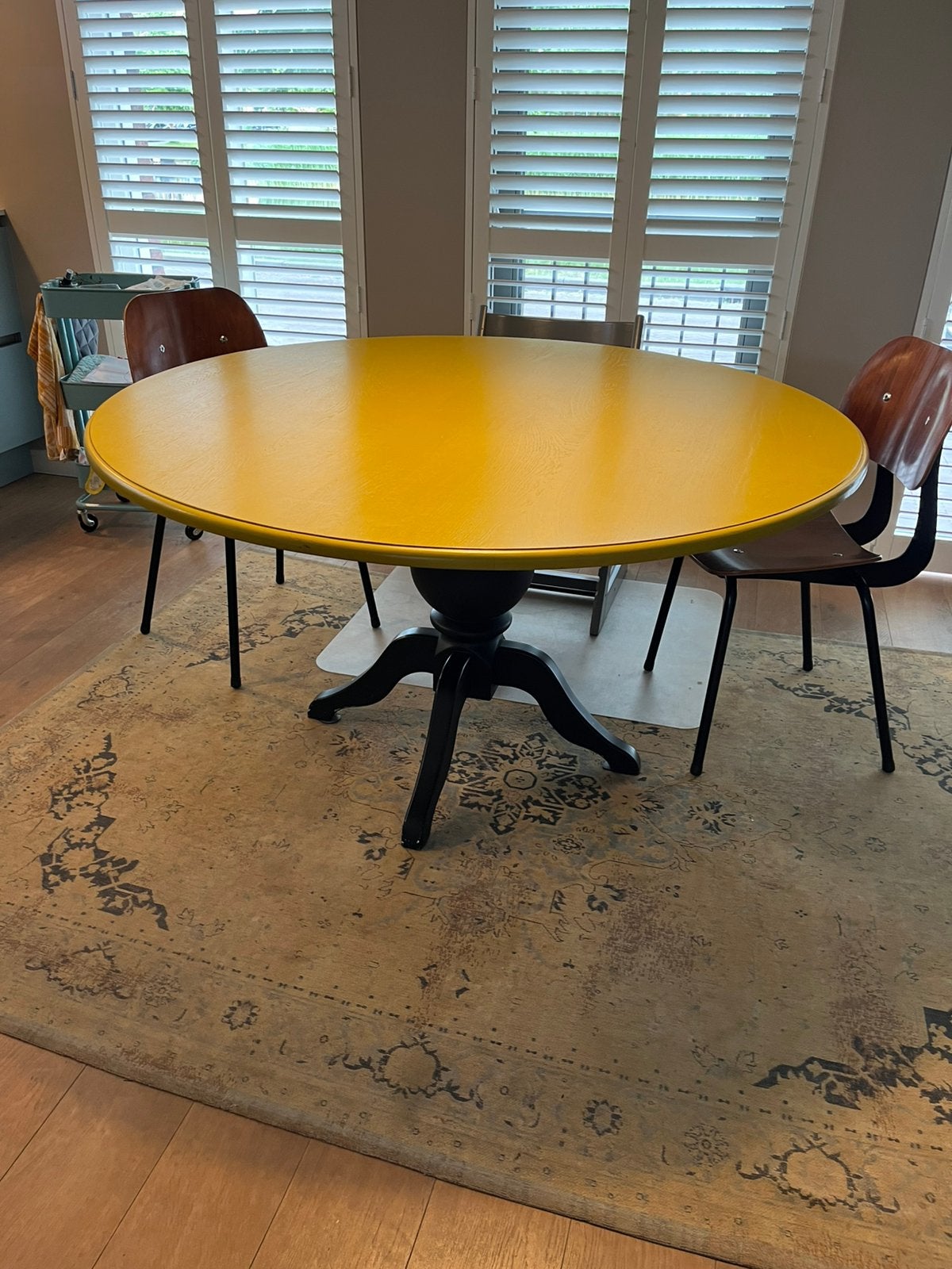 Ronde eettafel 140cm, Rond, Ophalen of Verzenden, Zo goed als nieuw, Vijf personen of meer