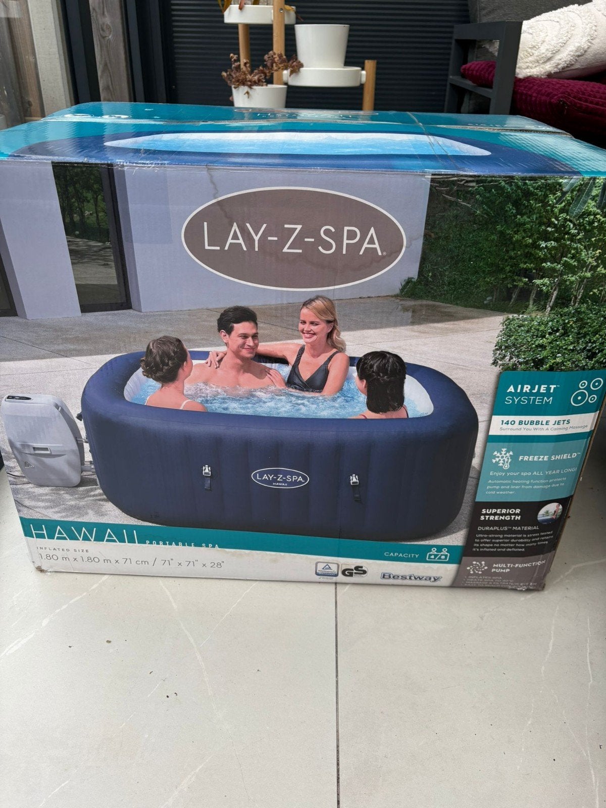 Lay-Z Spa Hawaii/ Jacuzzi, Tuin en Terras, Ophalen, Nieuw