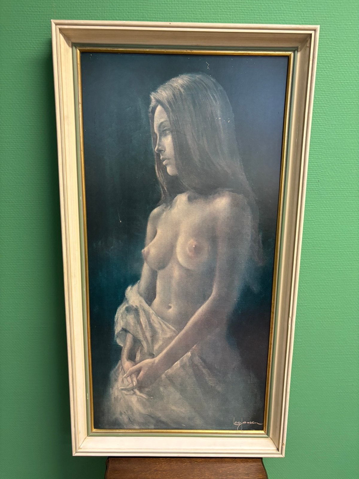 Vintage Zeefdruk Naakte vrouw gesigneerd Leo.Jansen, Ophalen of Verzenden