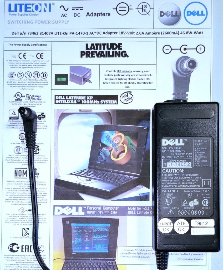 Dell 73463 18V 2.6A 47W PA-1470-01A 81407A Adapter Lader, Ophalen of Verzenden, Zo goed als nieuw, Dell.