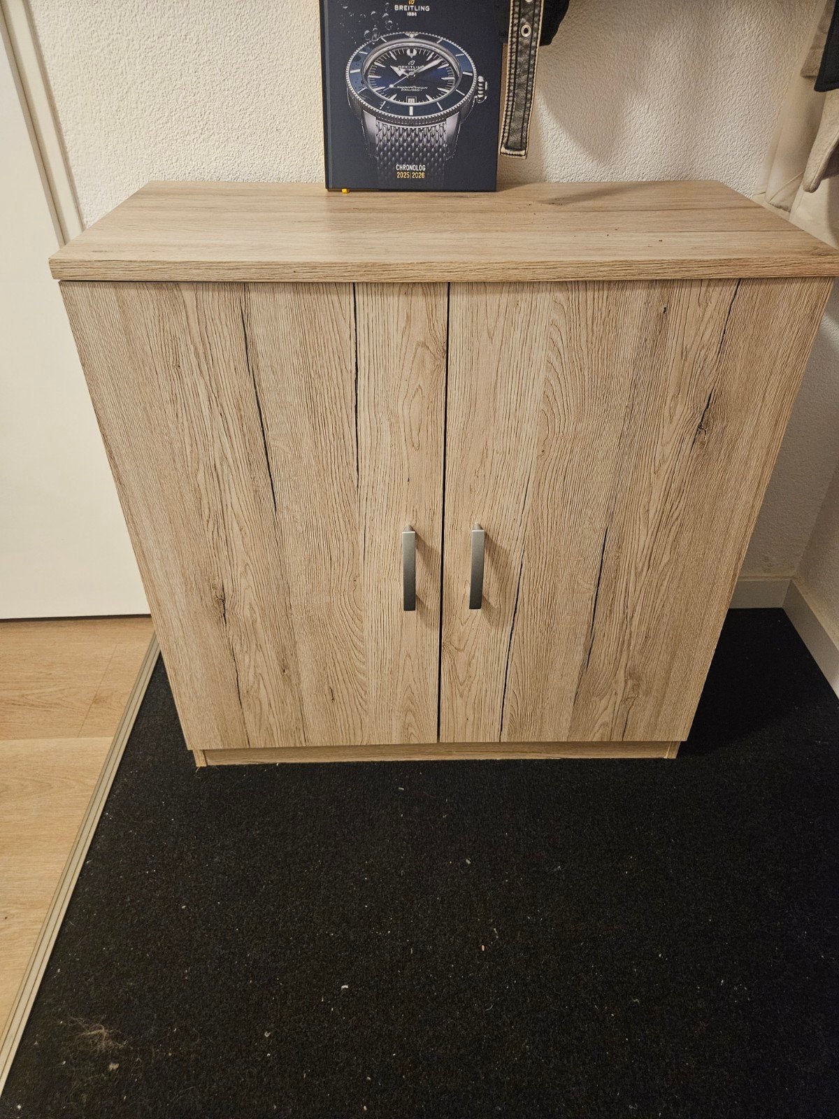 Lage opbergkast / dressoir - eiken houtlook (75x80x35cm), Huis en Inrichting, Met deur(en), Zo goed als nieuw, 25 tot 50 cm, Overige houtsoorten