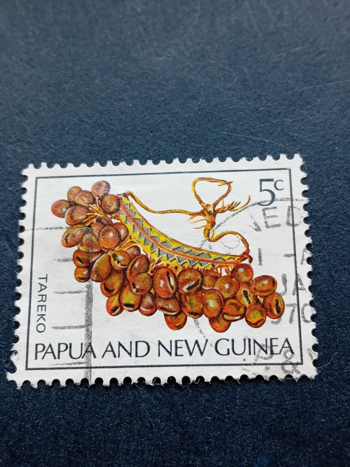 Postzegel Papoea-Nieuw-Guinea 5c Tareko, Postzegels en Munten, Ophalen of Verzenden, Gestempeld
