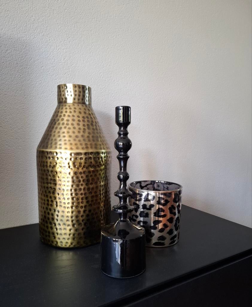 Mooie deco set!, Ophalen of Verzenden, Zo goed als nieuw, Overige kleuren, Glas