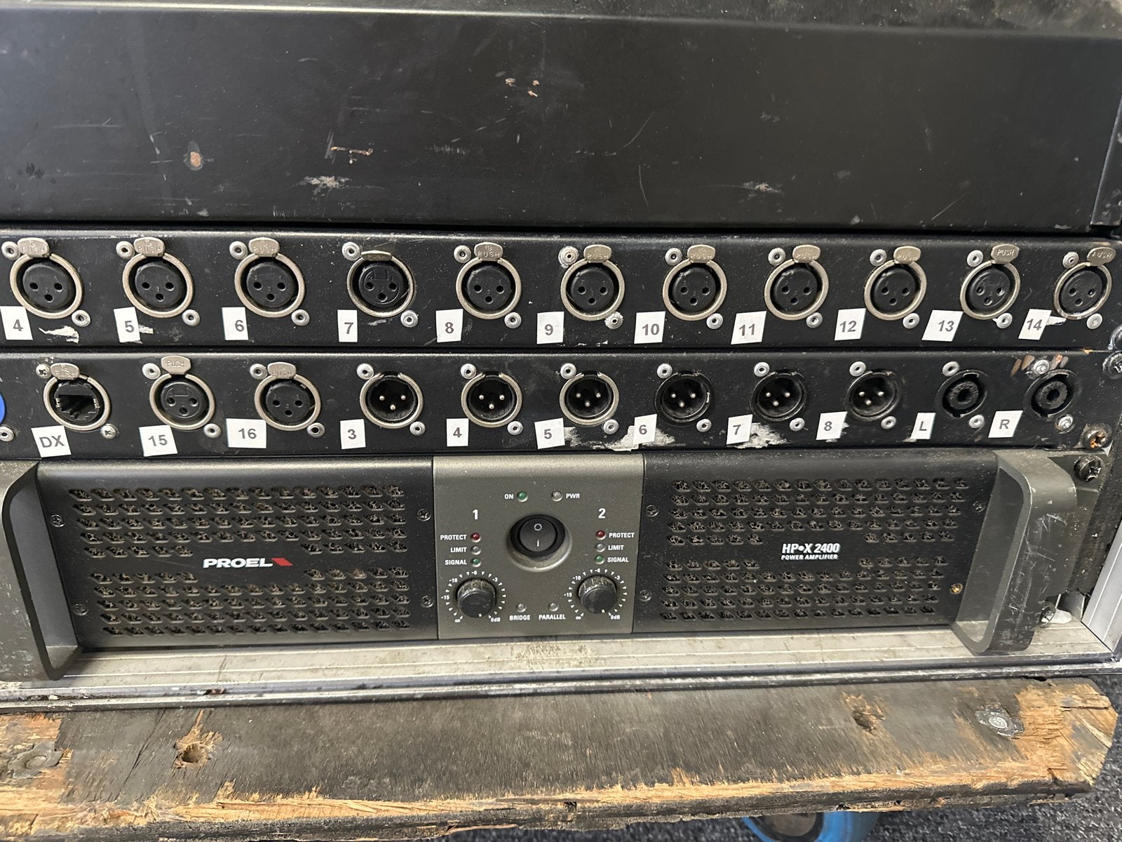 PROEL HP-X 2400 Eindversterker - Krachtige PA Versterker, Ophalen, Ingo@br-productions.nl, Zo goed als nieuw, 1000 watt of meer