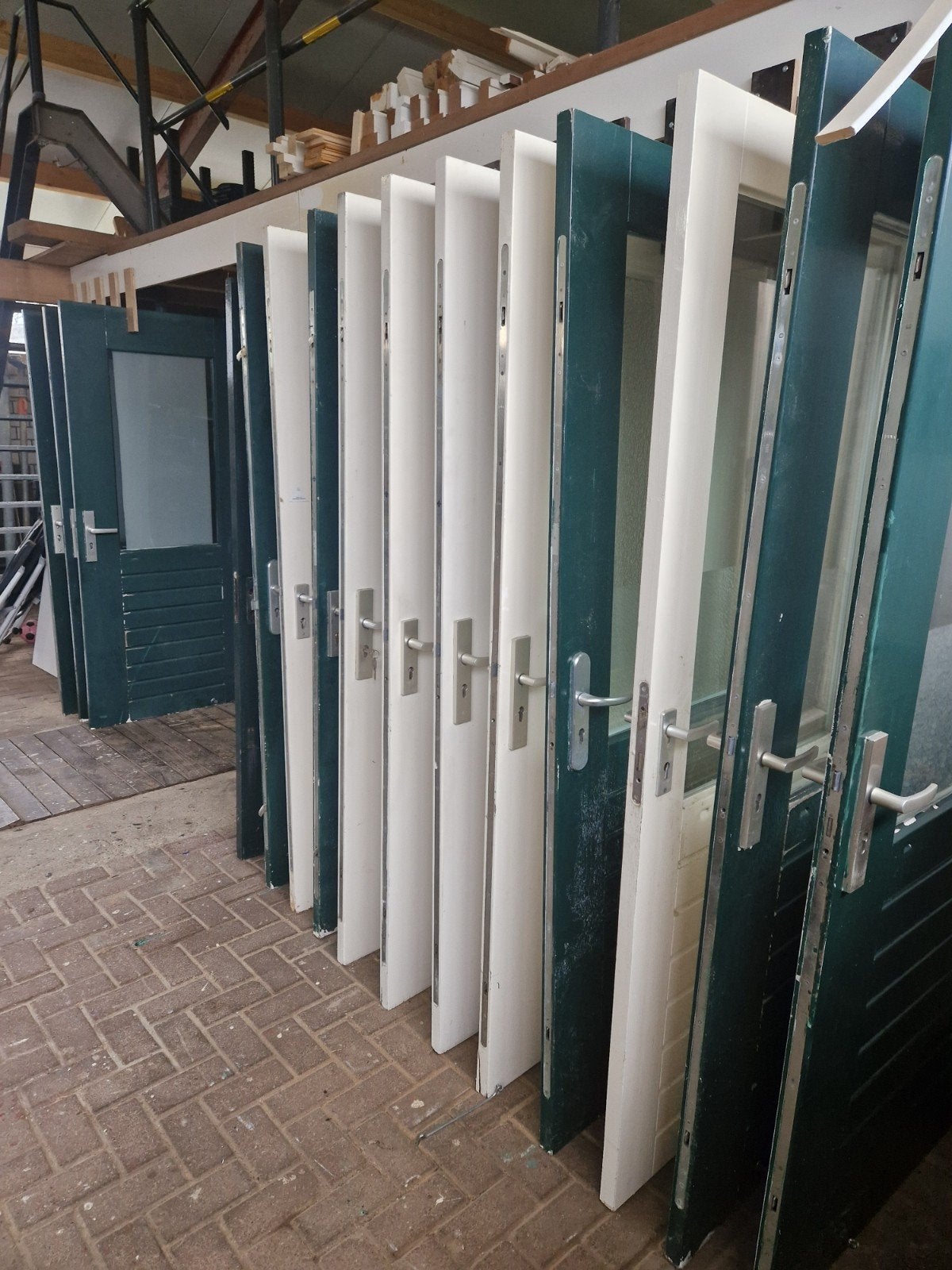 Merbau deuren in diverse maten - zie foto's, Doe-het-zelf en Verbouw, Ophalen, Gebruikt, 80 tot 100 cm, Buitendeur