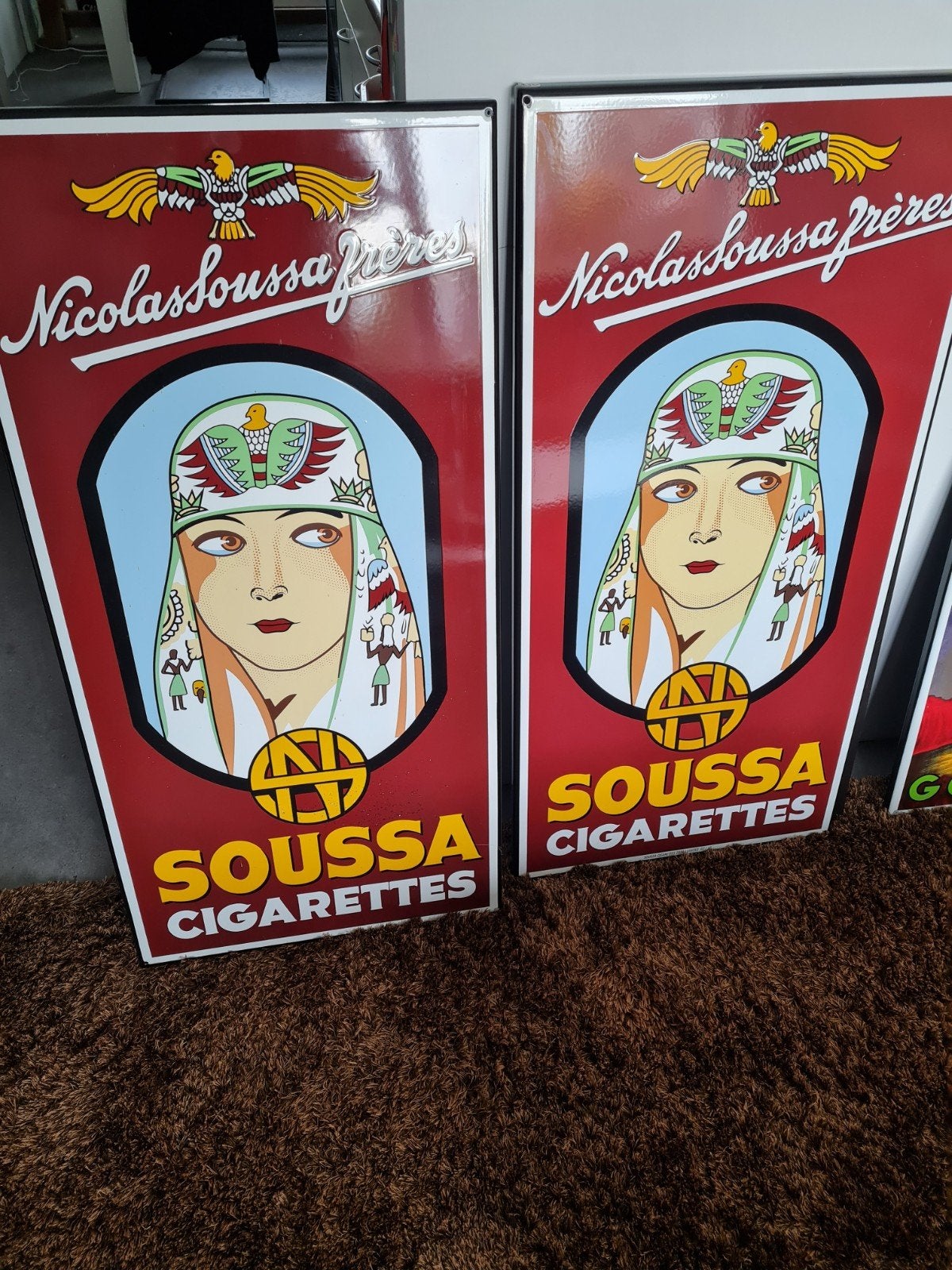 Soussa emaille borden nieuw, Ophalen of Verzenden, Nieuw, Reclamebord