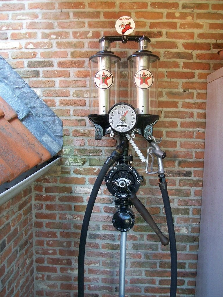 TEXACO benzinepomp, Ophalen, Gebruikt, Gebruiksvoorwerp