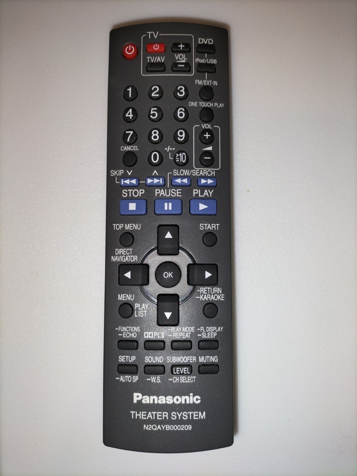 Panasonic Afstandsbediening N2QAYB000209 DVD Home Theater, Ophalen of Verzenden, Origineel