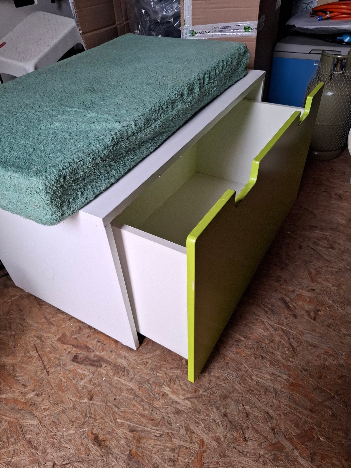 Ikea Stuva opberger met kussen en lade, Ophalen, Gebruikt