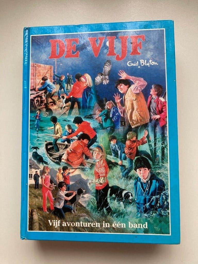 de vijf  Vijf avonturen in een band. Gnid Blyton, Boeken, Ophalen of Verzenden, Gelezen